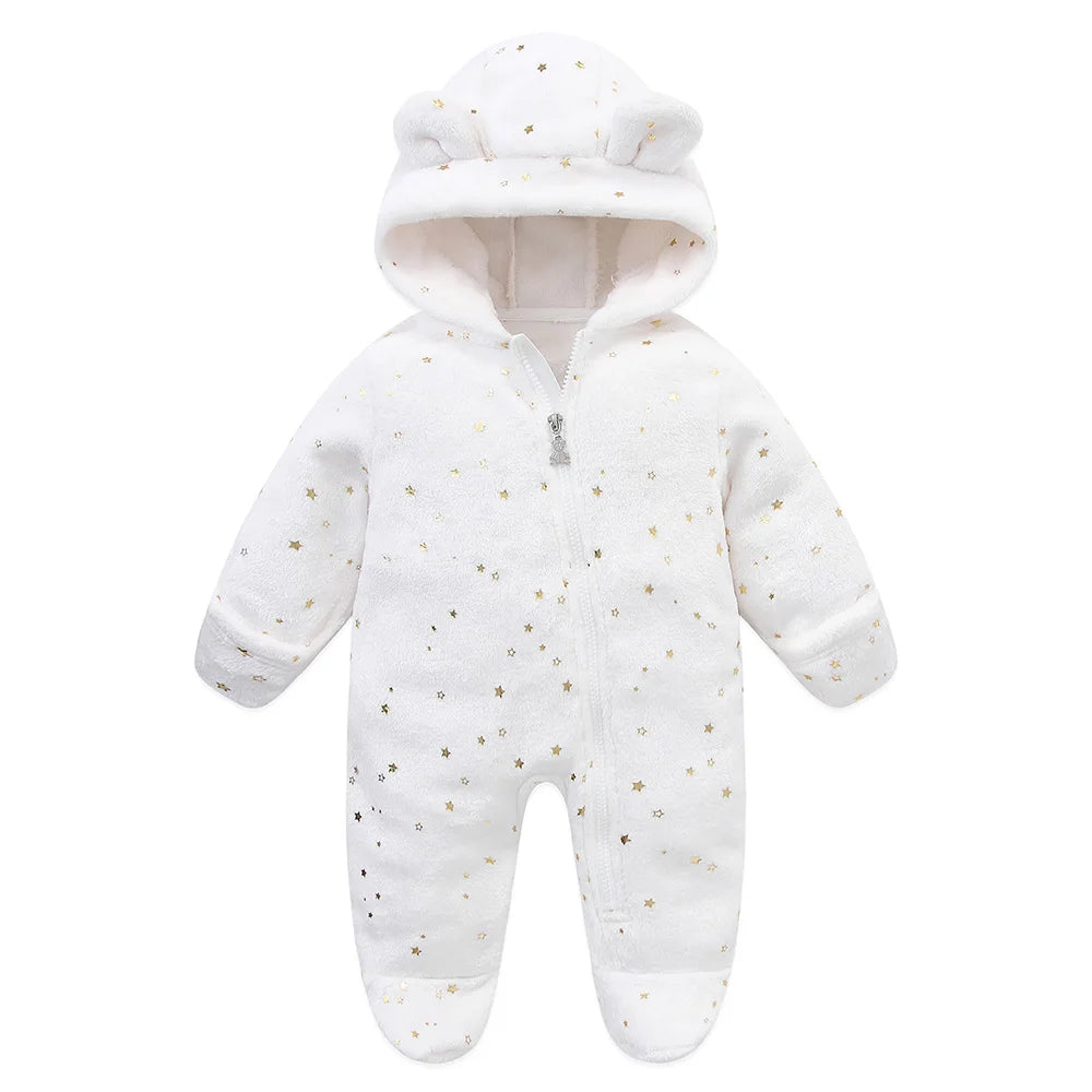 Cozy Cartoon Print Baby Bodysuit – Unisex 0-19 Months