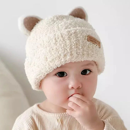 Winter Bear Hat – Windproof Knit for Kids