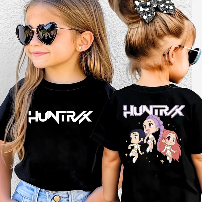 Saja Kpop Demon Hunters Boys Tee – Summer Cartoon Cotton Shirt