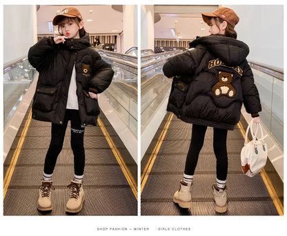 Girls’ Zipper Parka – Warm & Stylish Outerwear