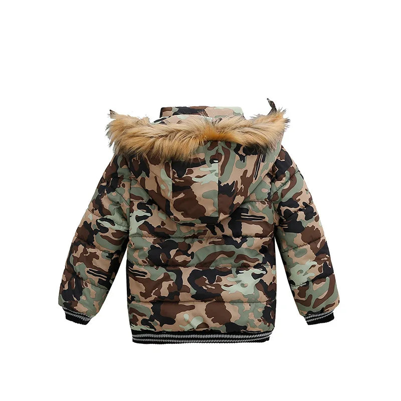 Baby Boys' Winter Coat – Warm Hooded Outerwear (2–6Y)