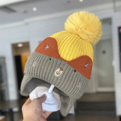 Warm Knit Bear Hat – Baby & Toddler Cap