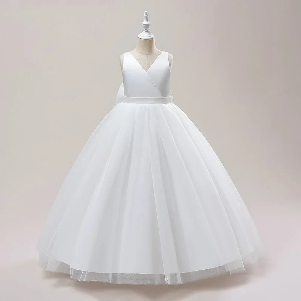 Elegant Girls Long Prom & Party Dress (5–14Y)