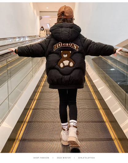 Girls’ Zipper Parka – Warm & Stylish Outerwear