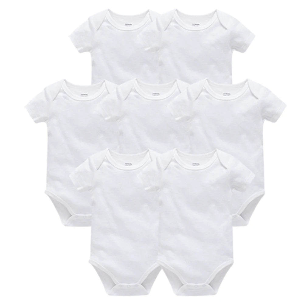 Short Sleeve Baby Bodysuit – Soft Cotton (0–24M)