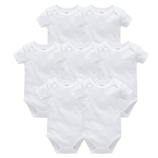Short Sleeve Baby Bodysuit – Soft Cotton (0–24M)