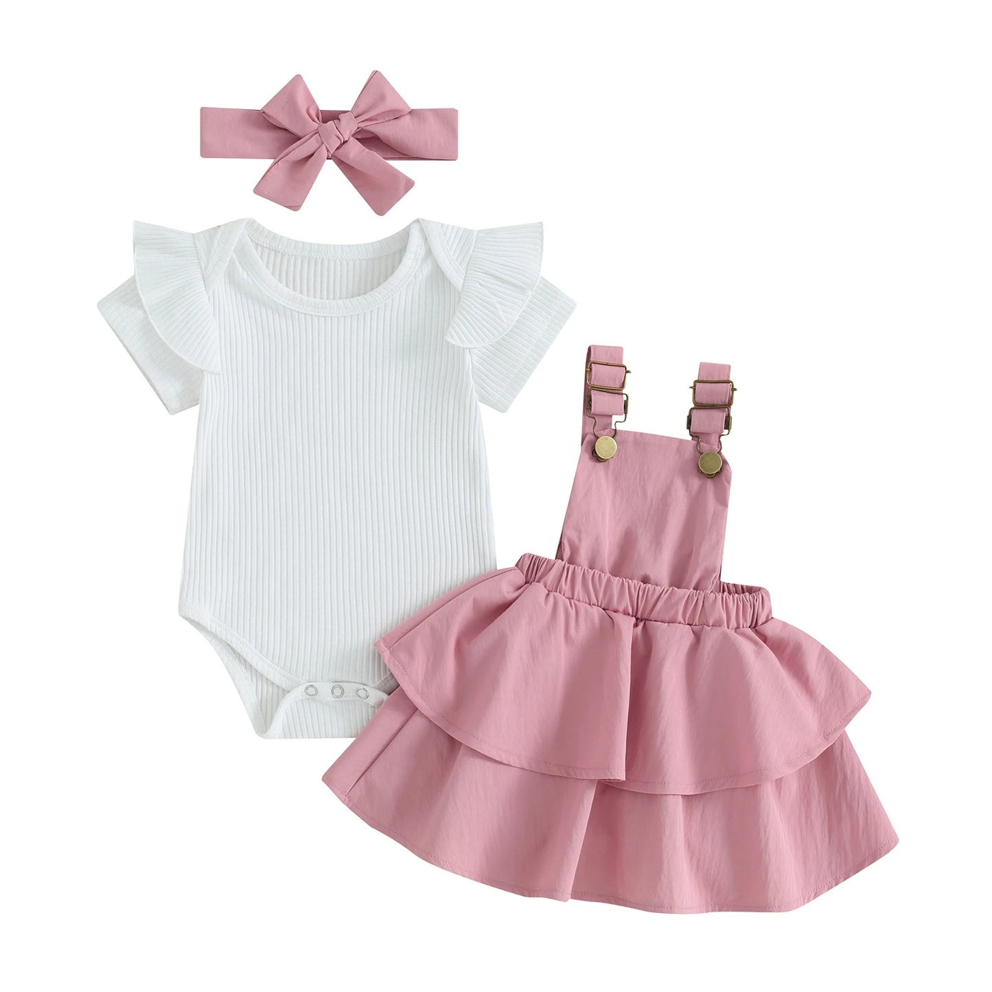 Sweet Baby Girl Summer Clothing Set 3Pcs