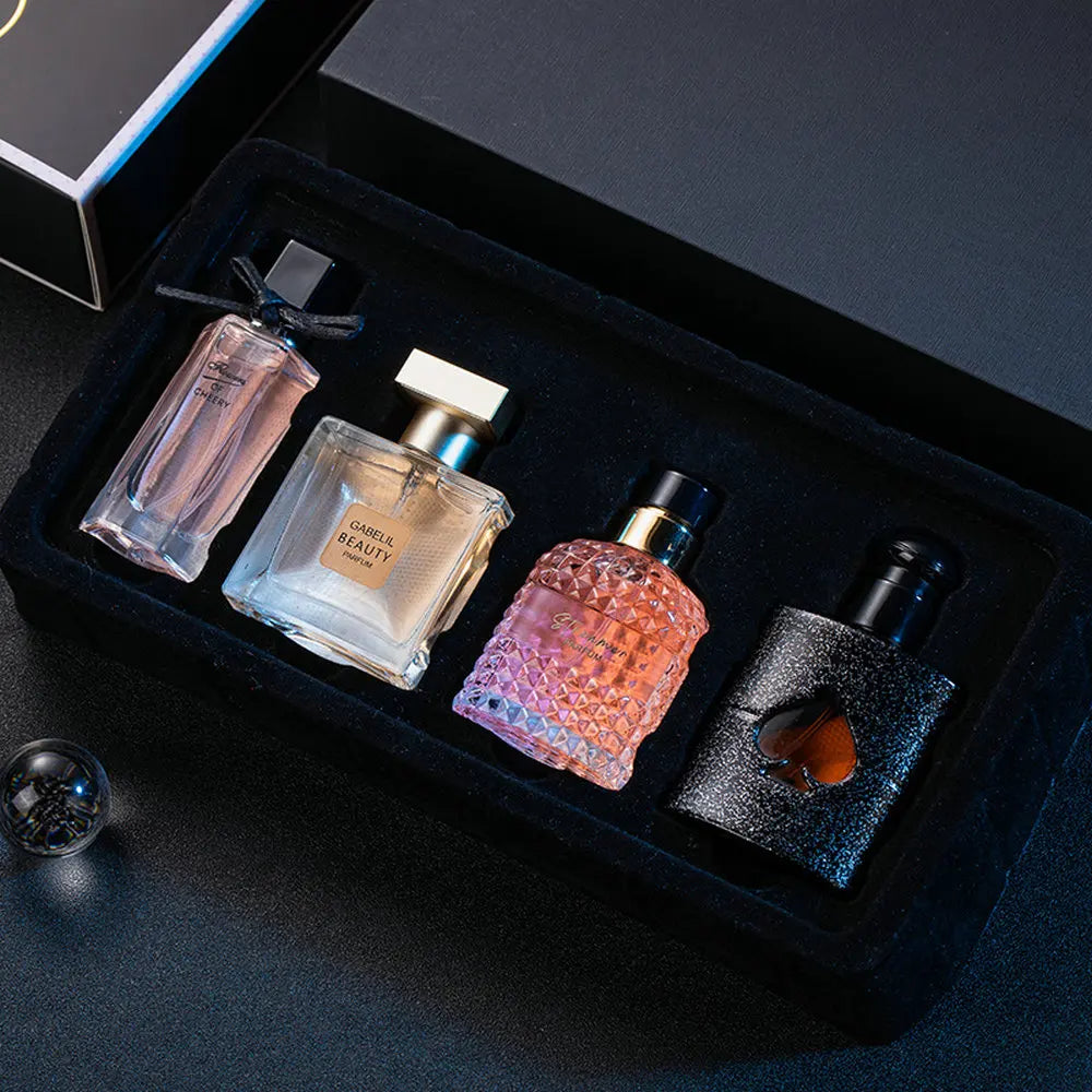 Elegant Women's Perfume Gift Set – 4-Piece Floral Collection