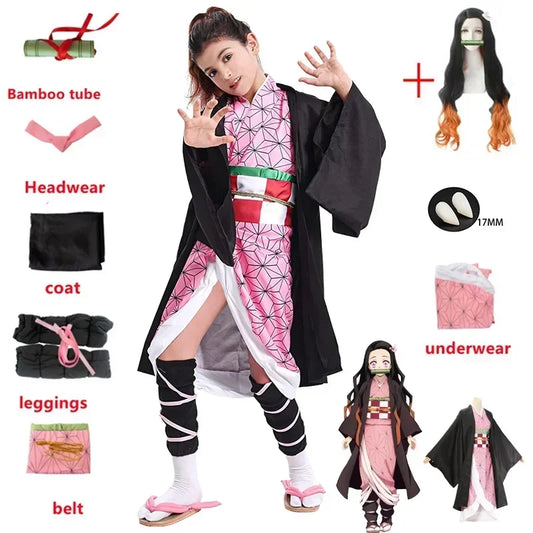 Adult Nezuko Cosplay – Demon Slayer Anime Halloween Costume