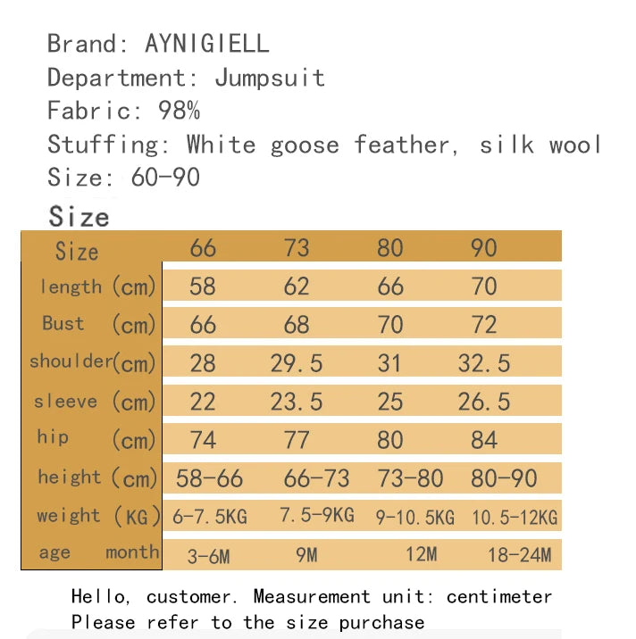 Thick Winter Baby Romper – Fleece & Hooded