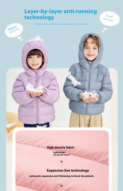 Kids’ Lightweight Duck Down Jacket – Fall & Winter