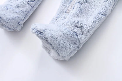 Soft Flannel Baby Romper – 0–12M Warmth