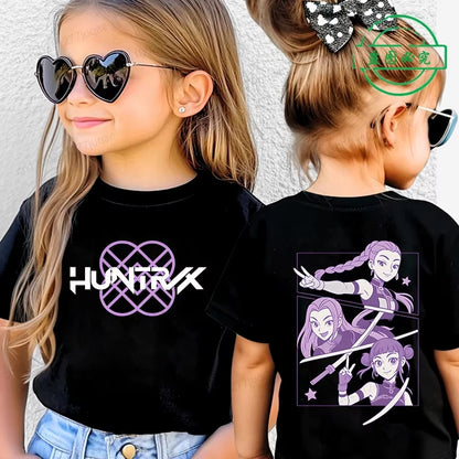 Saja Kpop Demon Hunters Boys Tee – Summer Cartoon Cotton Shirt