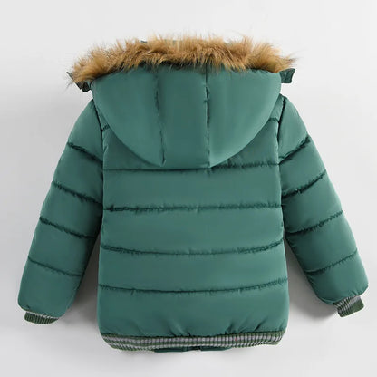 Baby Boys' Winter Coat – Warm Hooded Outerwear (2–6Y)