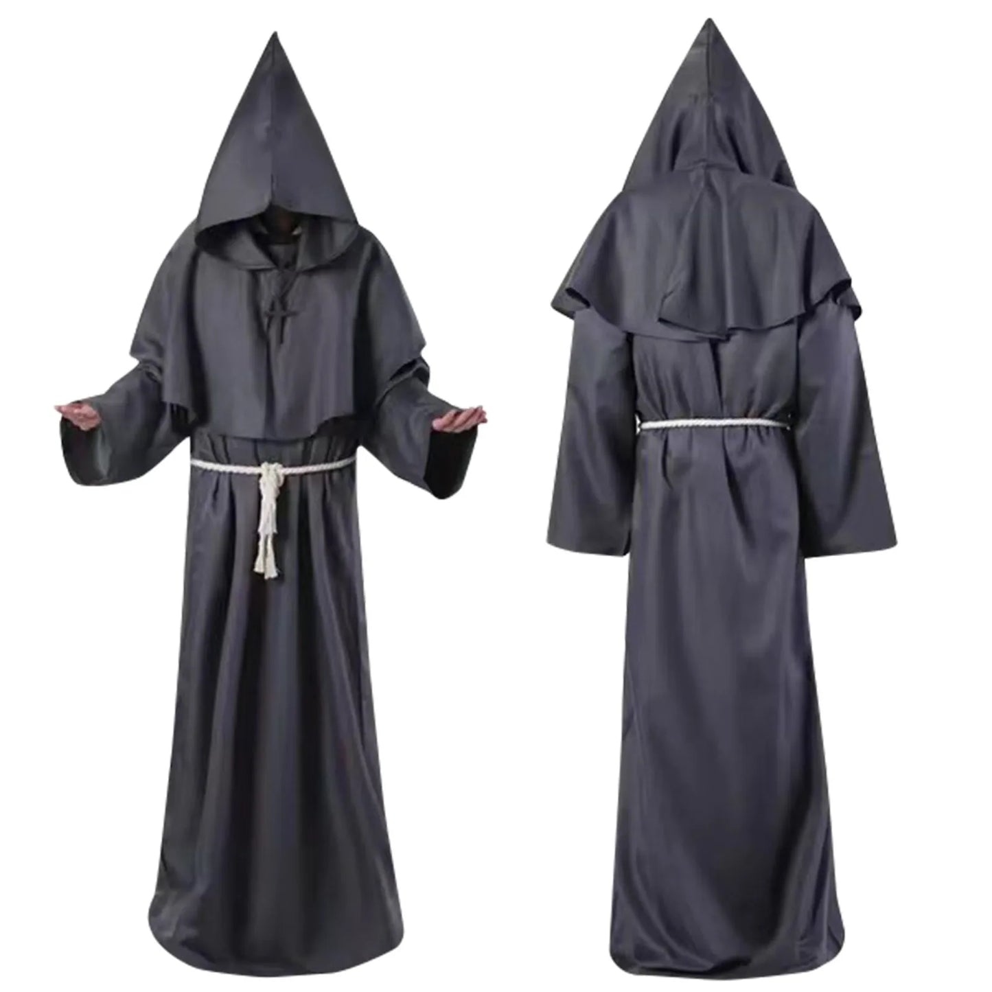 Monk Cosplay Outfit – Medieval Robe for Priest, Wizard & Costume Play
