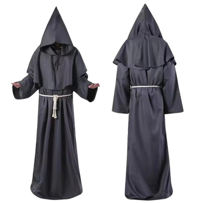 Monk Cosplay Outfit – Medieval Robe for Priest, Wizard & Costume Play