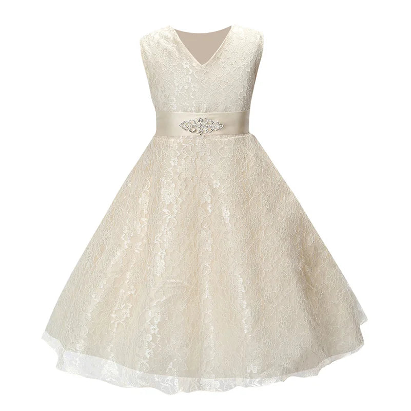 Elegant Mesh Skirt Dress for Girls – Wedding & Party