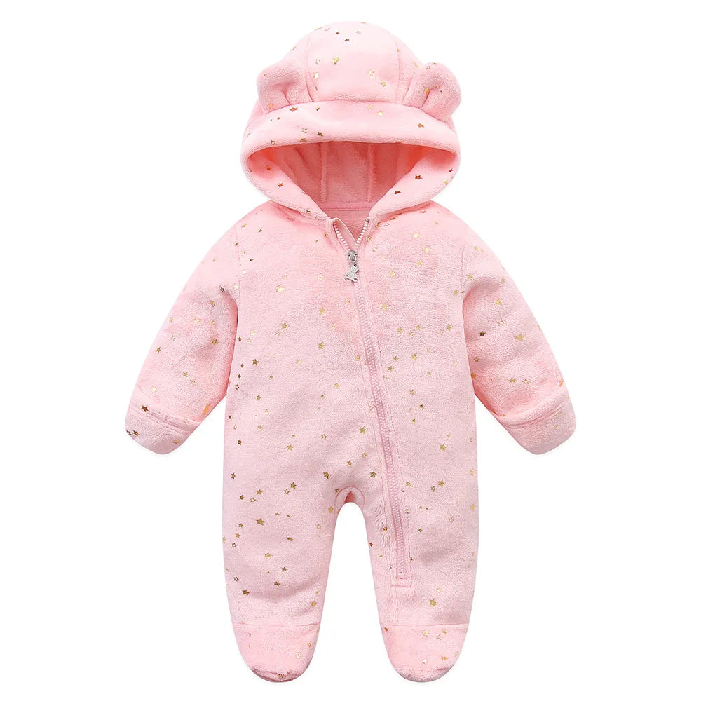 Cozy Cartoon Print Baby Bodysuit – Unisex 0-19 Months