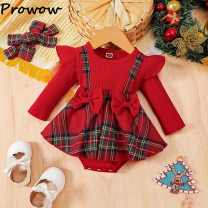 Baby Girl Christmas Party Costume 0–18M