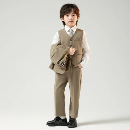 Children’s Handsome Blazer Suit – Slim Fit Formal Set