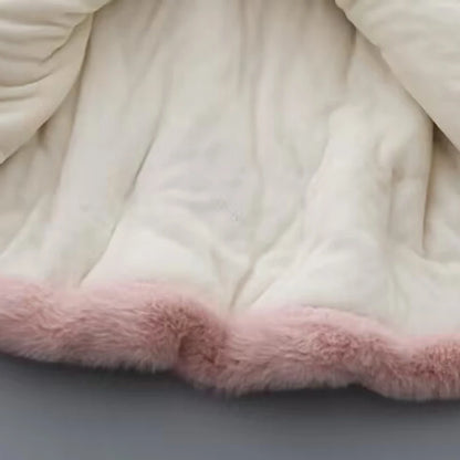 Warm Girls’ Jacket – Long Sleeve Plush Outerwear