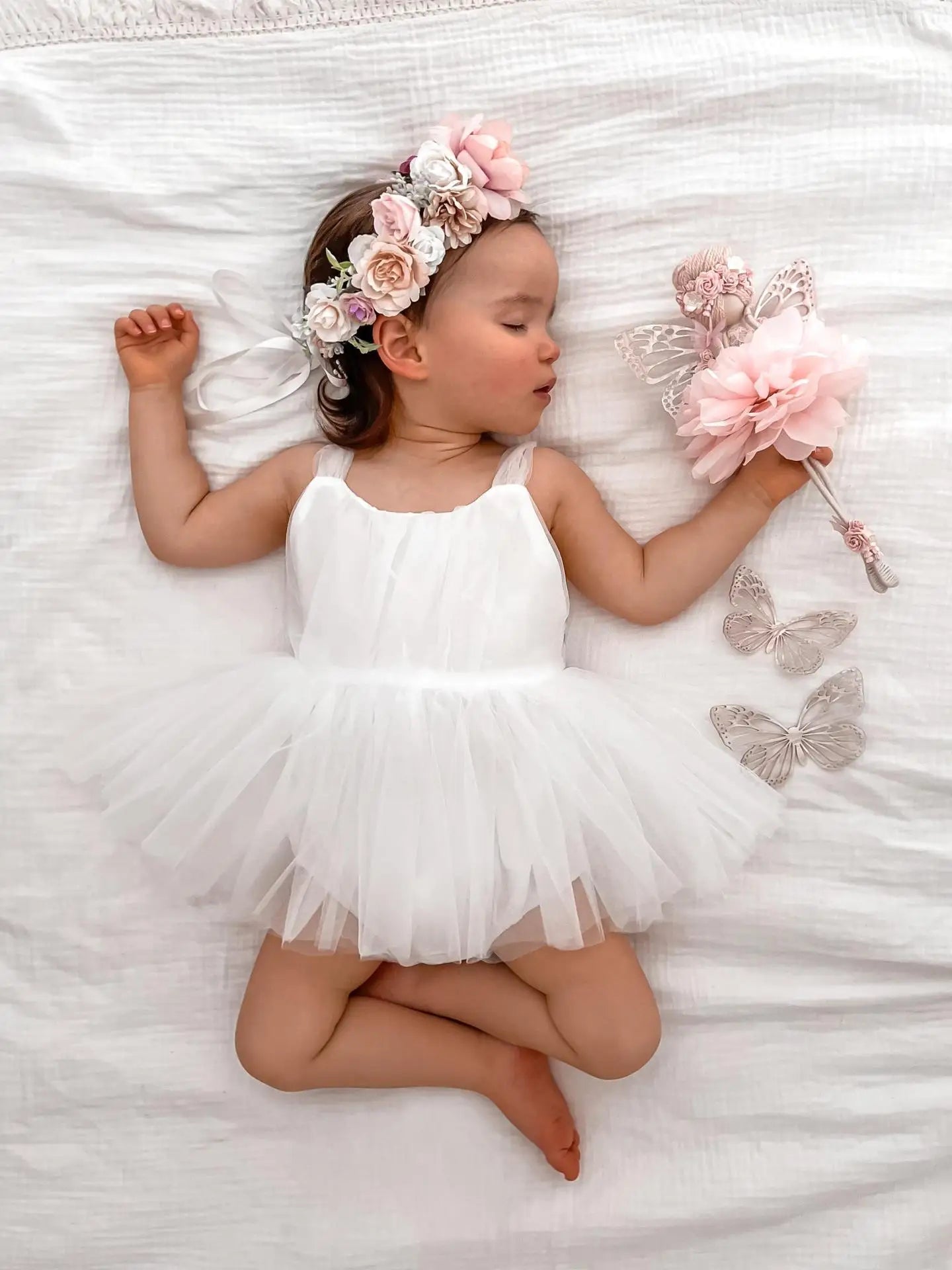 Baby Girl Summer Party Romper Set