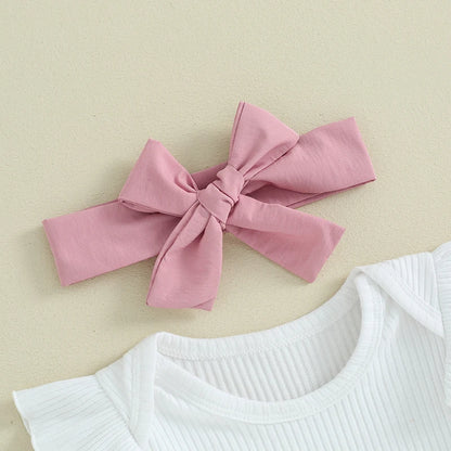 Sweet Baby Girl Summer Clothing Set 3Pcs