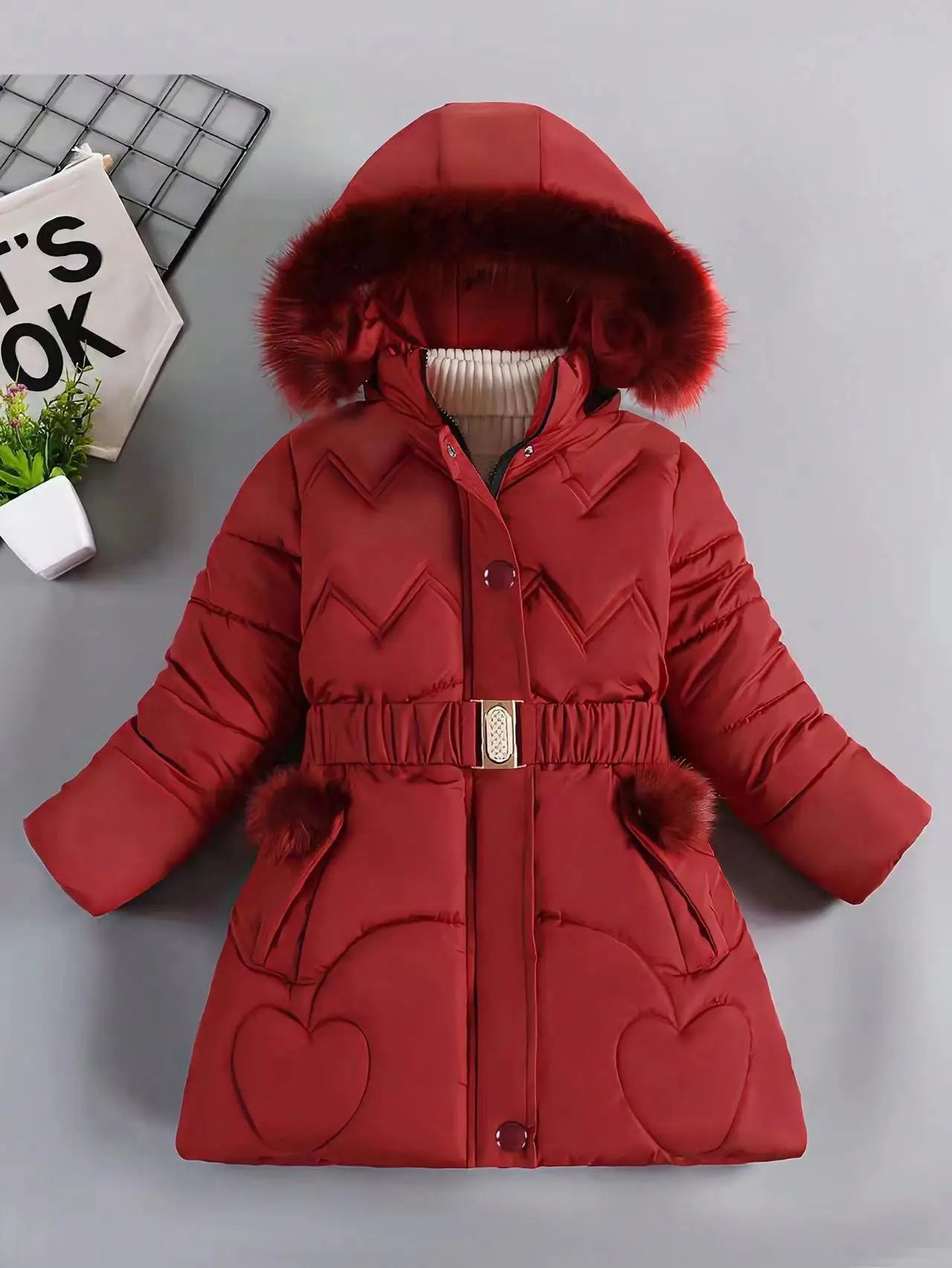 Kids’ Hooded Padded Coat – Thick & Cozy Winter Wear