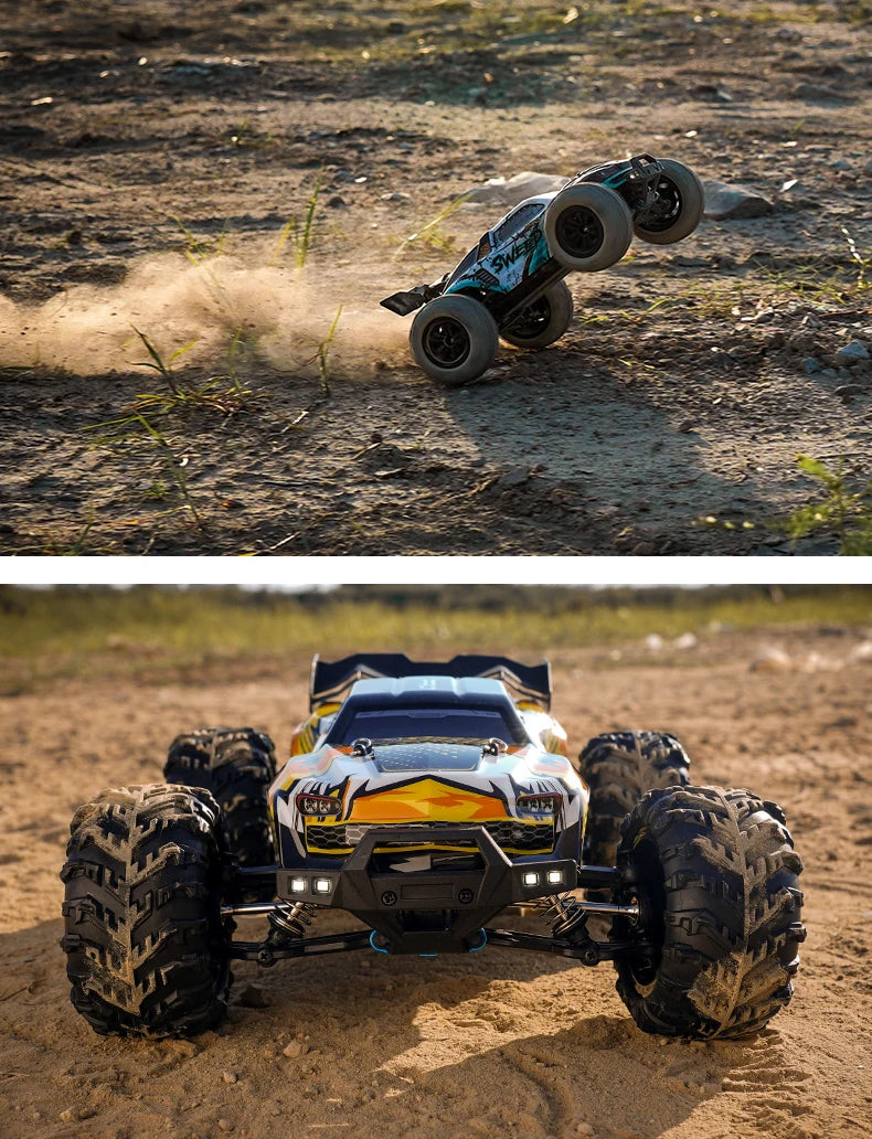 1:16 RC Off-Road Car – High-Speed 4WD Monster Truck with LED Lights
