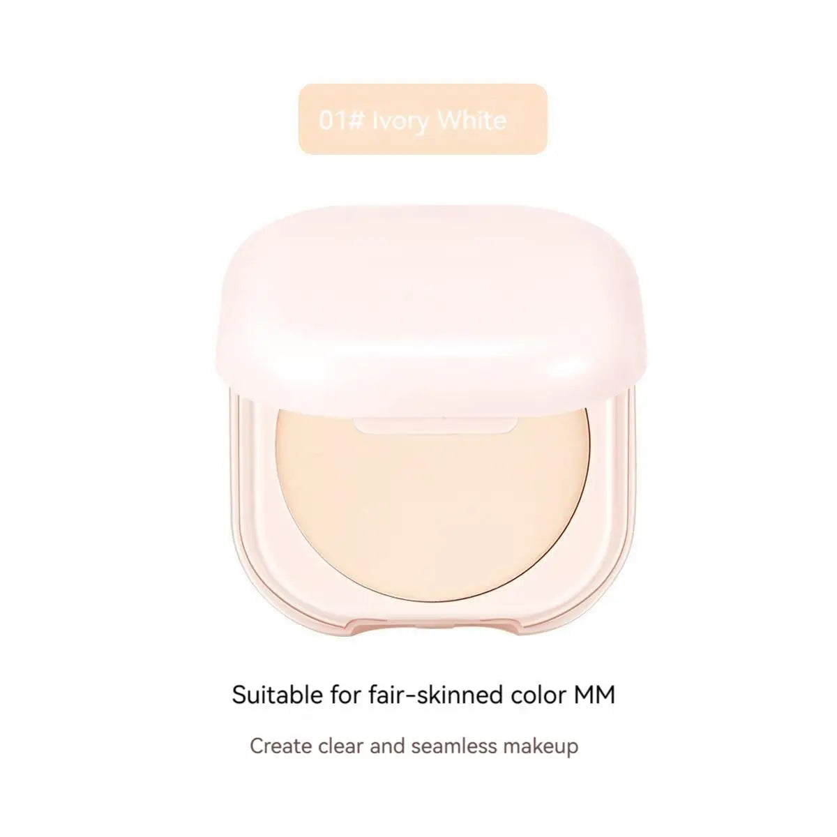 Brighten & Set: Portable Oil Control Makeup Powder with Mirror