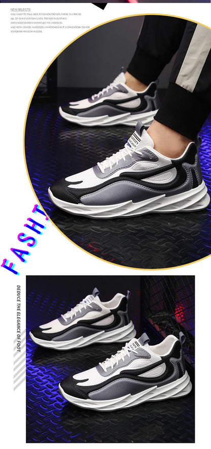 2024 Men's Breathable Casual Shoes – Stylish & Sporty Korean Fashion