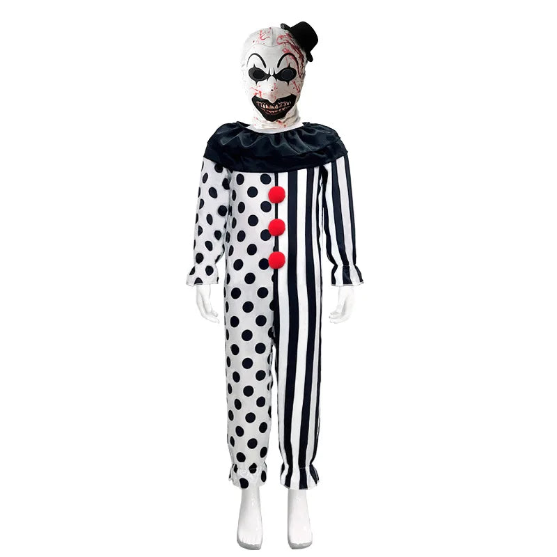 Scary Terrifier Costume – Kids’ Joker & Clown Cosplay Halloween Suit