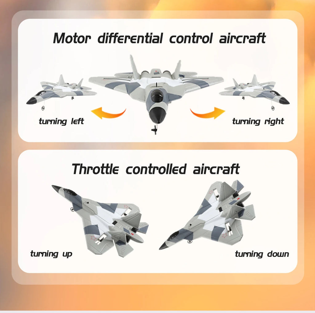 2.4G RC Foam Aircraft SU-35 – Fighter Jet Glider Toy for Kids