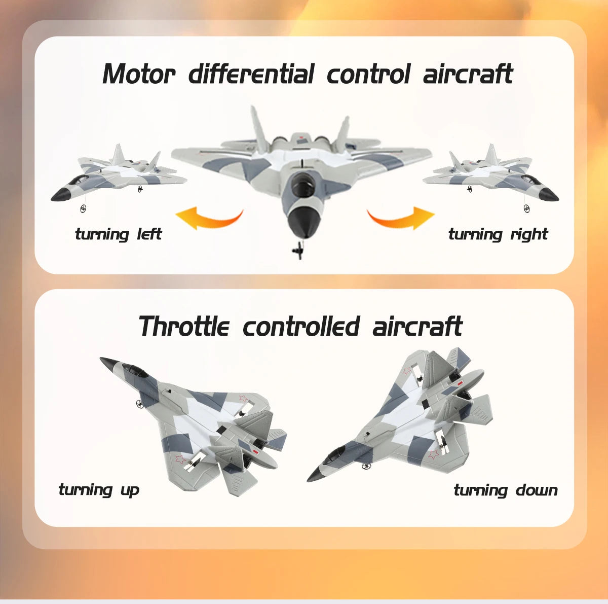 2.4G RC Foam Aircraft SU-35 – Fighter Jet Glider Toy for Kids