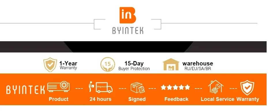 BYINTEK LOVE U4: 4K Smart Mini Projector for Wireless Home Cinema