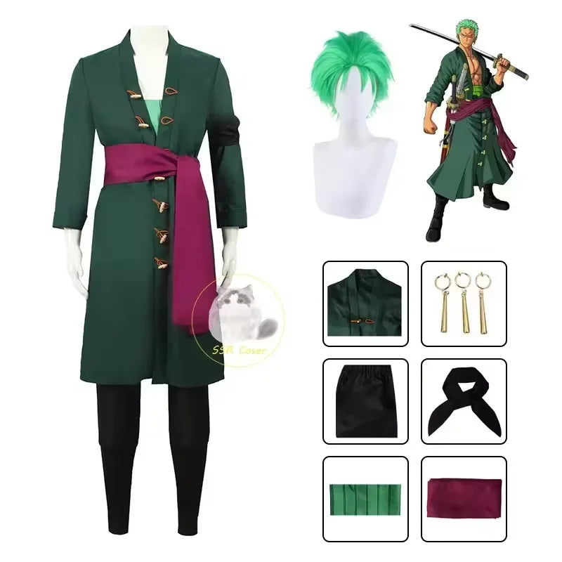 Anime Roronoa Zoro Outfit – Halloween Costume for Men