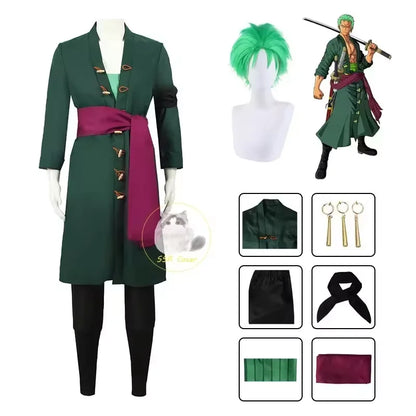 Anime Roronoa Zoro Outfit – Halloween Costume for Men