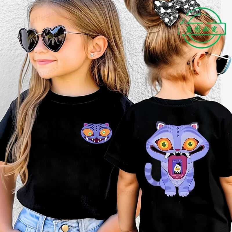 Saja Kpop Demon Hunters Boys Tee – Summer Cartoon Cotton Shirt