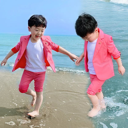 Children’s Khaki Blazer Suit – Wedding & Performance Tuxedo