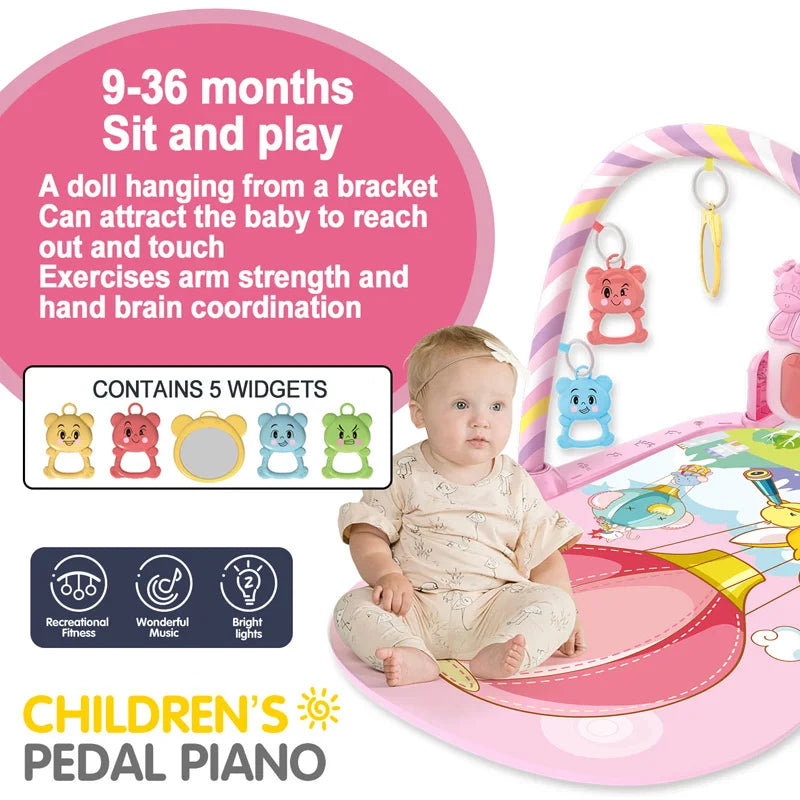 Baby Music Play Gym – Piano Activity Mat for Early Development (0-36 Months)