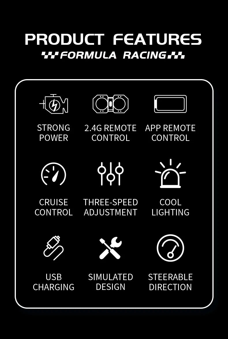 Mini RC Formula Car – Die-Cast 1:64 Racing Toy for Boys & Christmas