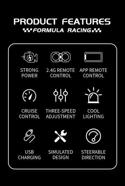 Mini RC Formula Car – Die-Cast 1:64 Racing Toy for Boys & Christmas