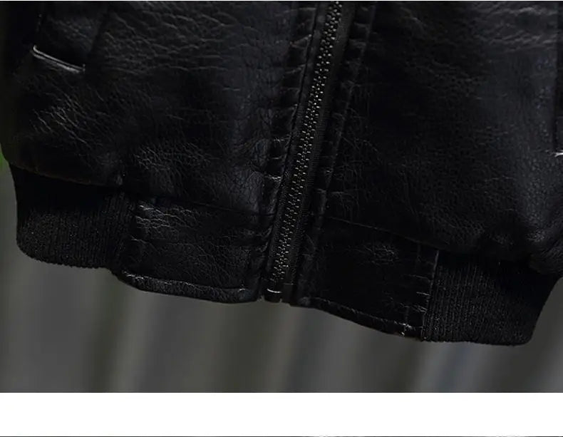 Kids’ PU Leather Jacket – Baby & Children’s Outerwear