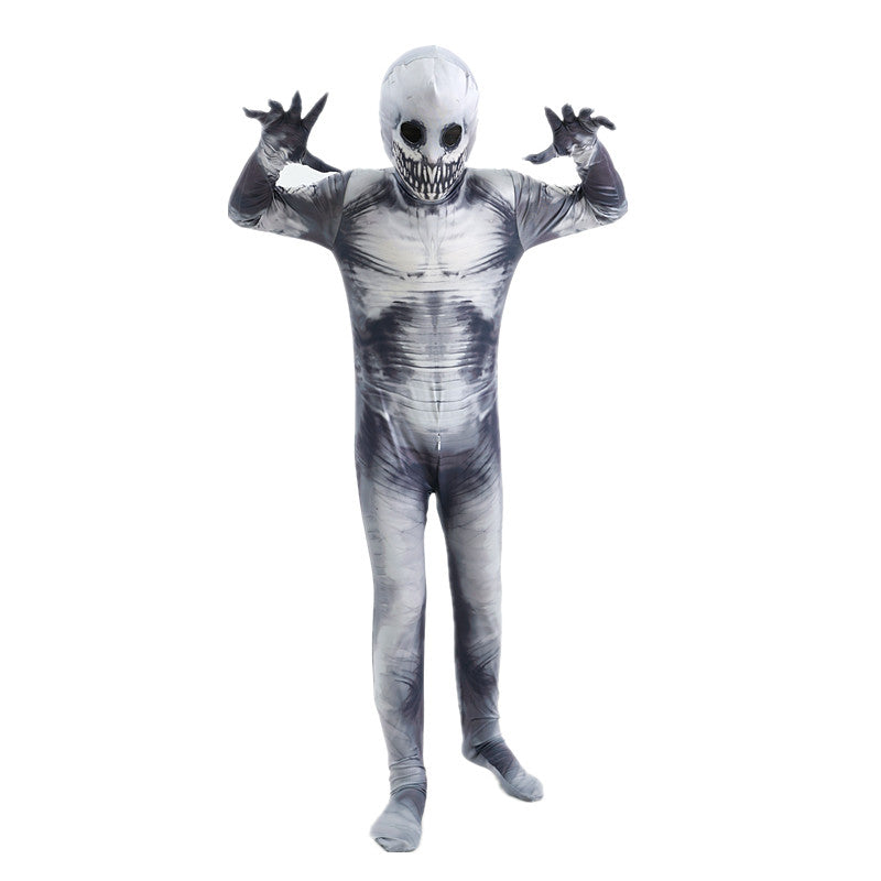 Scary Skeleton Tights & Bodysuit – Kids Halloween Costume
