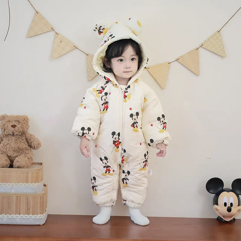 Unisex Cotton Romper – Mickey Magic for Babies