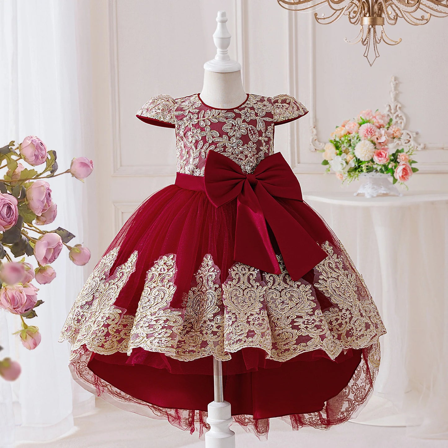 Elegant Embroidered Princess Party Dress