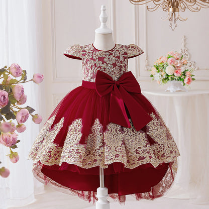 Elegant Embroidered Princess Party Dress
