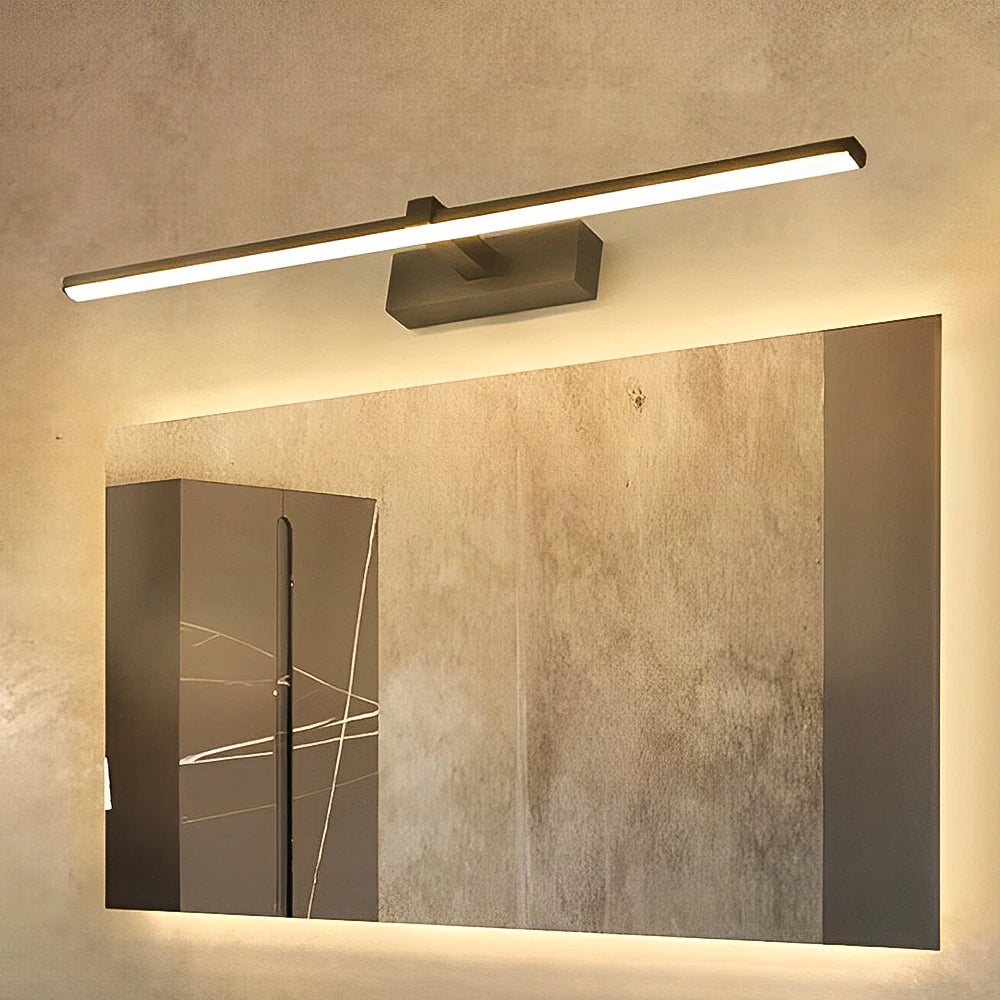 Modern LED Bathroom Wall Light: 3 Colors, Aluminum Makeup Mirror Lamp