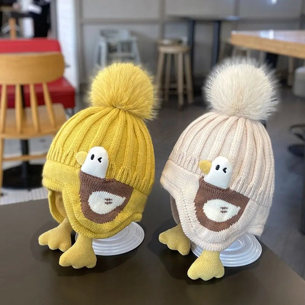 Cartoon Duck Baby Hat – Winter Protection