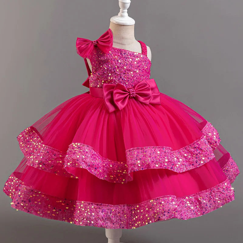 Infant Sleeveless Sequin Dress – Wedding Outfit